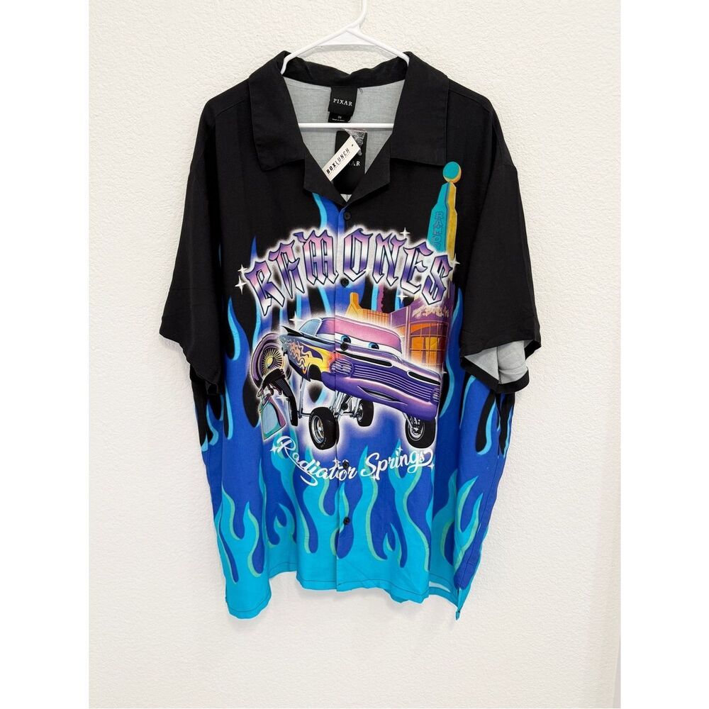 NEW Pixar Cars Ramone Radiator Springs Button Down Shirt Mens 2X BoxLunch